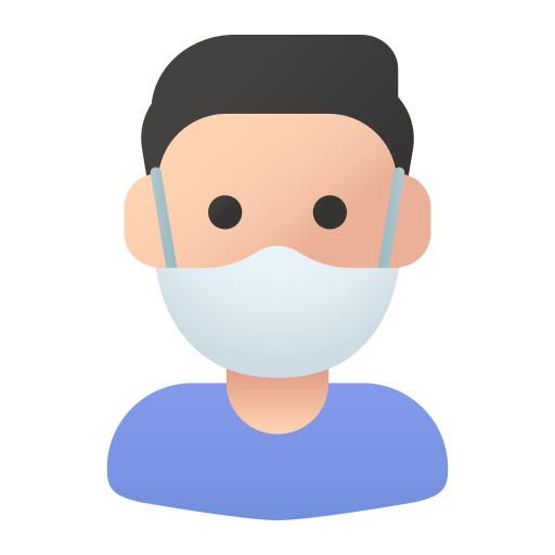 Avatar, healthcare, male, mask, medical, user icon