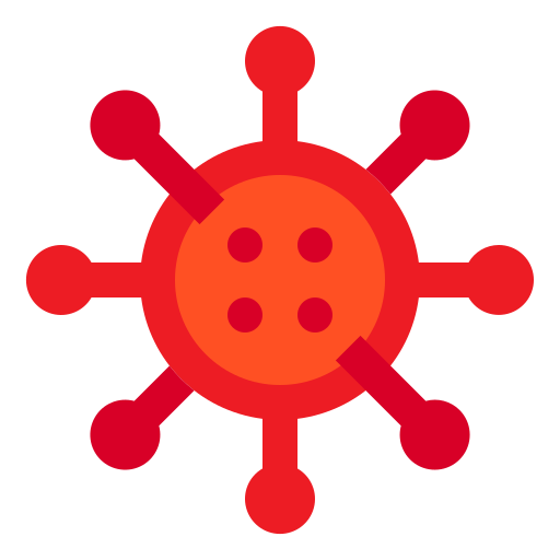 Bacterium, cells, coronavirus, medical, virus icon
