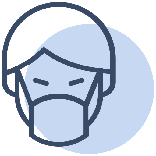 Corona, coronavirus, facial, mask, medical, virus icon