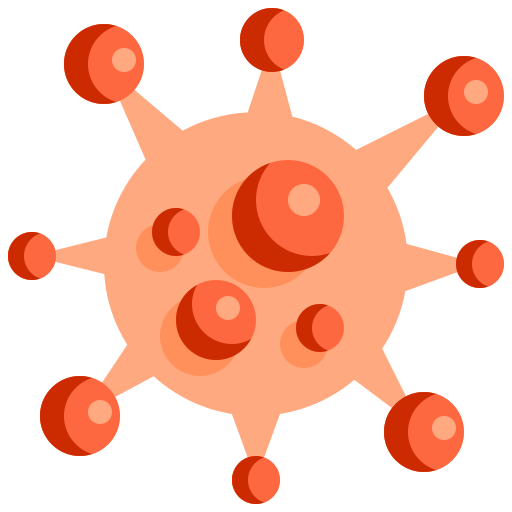 Bug, coronavirus, covid, malware, medical, micro, virus icon