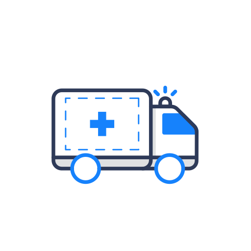 Ambulance, emergency, health, healthcare, medical, medicine icon