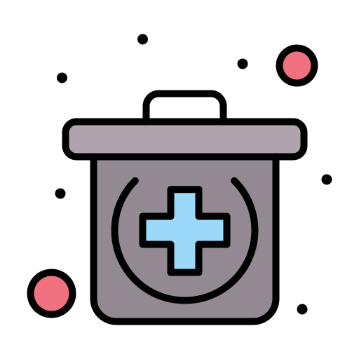 Emergency, kit, medical icon