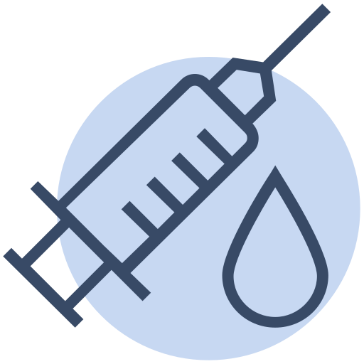 Corona, coronavirus, health, injection, medical, syringe, virus icon