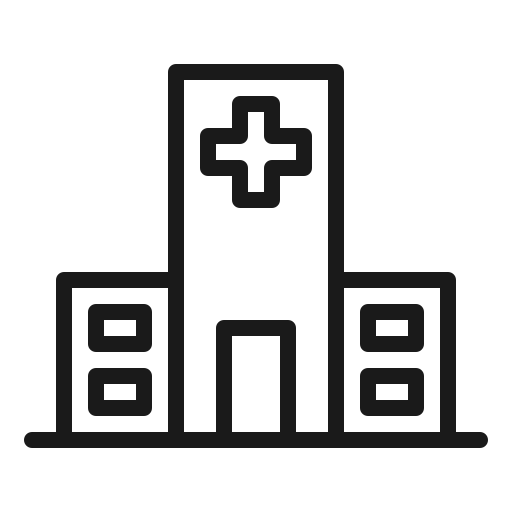 Building, clinic, doctor, emergency, healthcare, hospital, medical icon