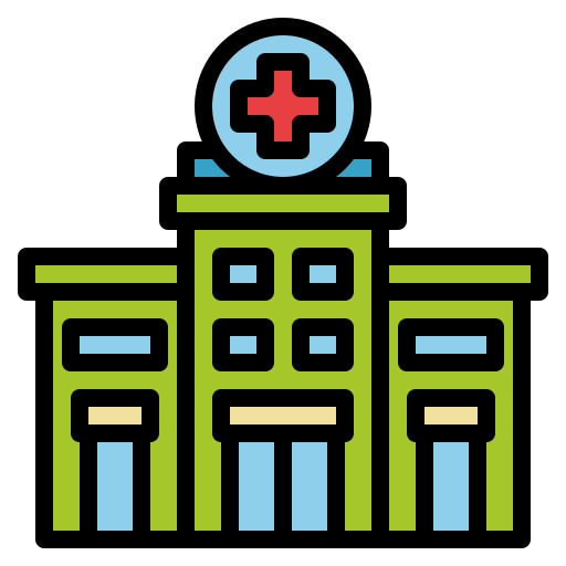 Building, clinic, health, hospital, medical icon