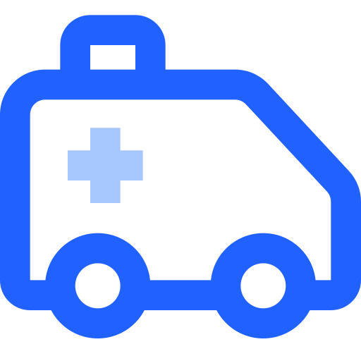 Ambulance, emergency, healthcare, medical, transport, transportation icon
