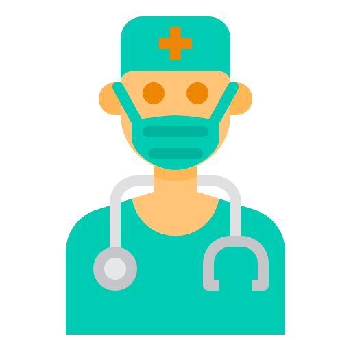 Avatar, doctor, mask, medical, surgeon icon