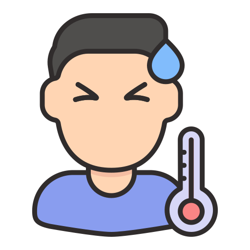Healthcare, illness, medical, pacient, sickness, temperature icon