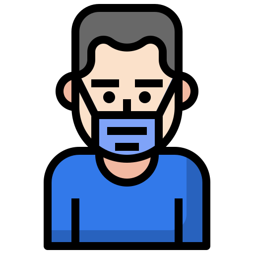 Coronavirus, mask, medical, security, sick icon
