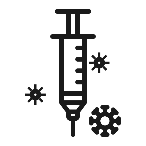 Drug, medical, medicine, pill, syringe, treatment, virus icon