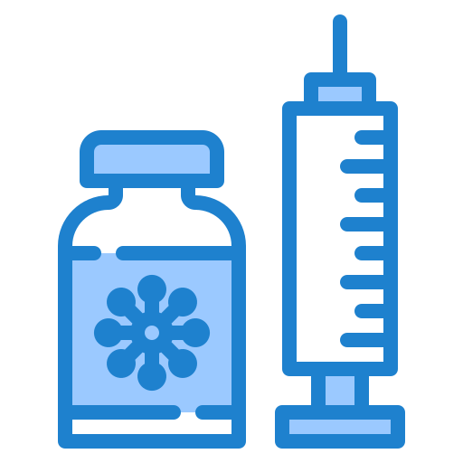 Covid19, drug, medical, syringe, virus icon
