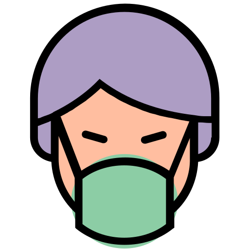 Corona, coronavirus, facial, mask, medical, virus icon