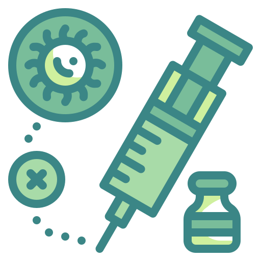 Anesthesia, drug, injection, medical, syringe, vaccine, virus icon