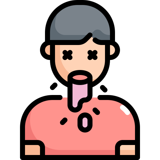 Fever, health, man, medical, puke, sick icon