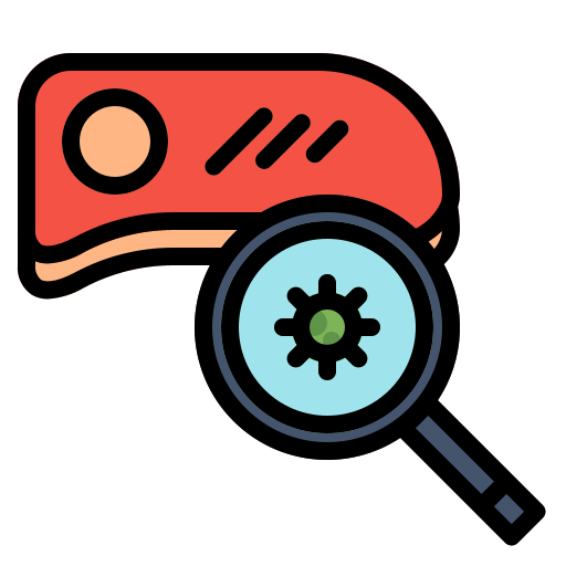 Corona, covid, health, illness, meat, medical, virus icon