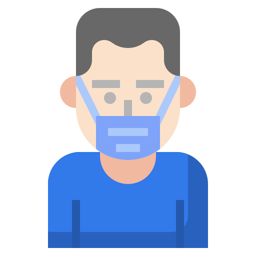 Coronavirus, mask, medical, security, sick icon