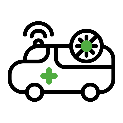 Ambulance, emergency, hospital, medical, covid icon