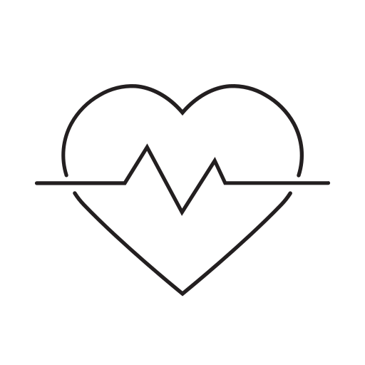 Heart, rate, health, healthcare, pulse icon