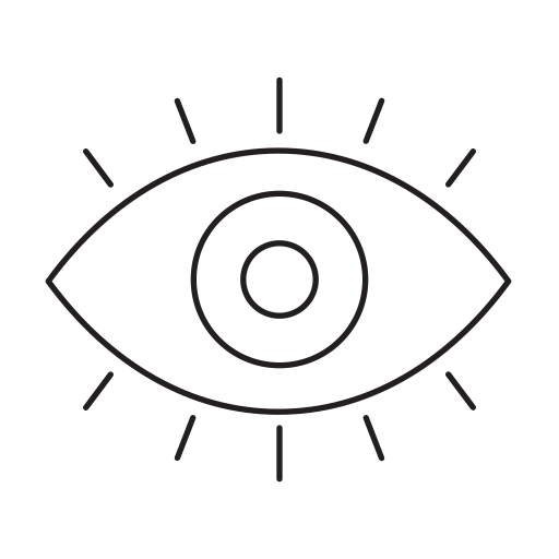 Eyesight, eye, see, view, vision, explore icon
