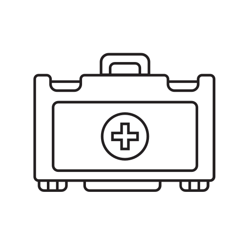 Aid, first, kit, health, care icon