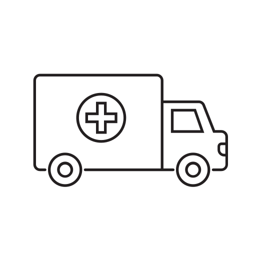 Ambulance, car, urgency, vehicle, automobile icon