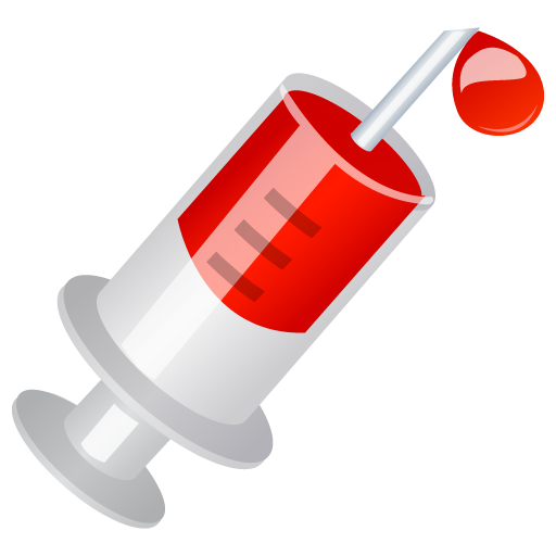 Blood, injection icon