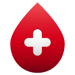 Blood, drop, no, shadow icon