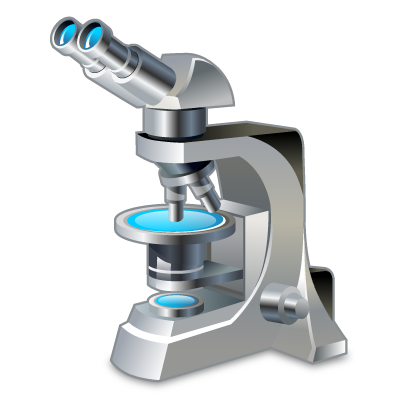 Biology, microscope, science icon