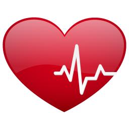 Beat, heart, no, sh icon
