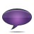 Speech, bubble, violet icon