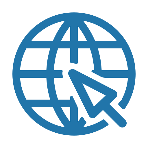 Internet, line, web icon