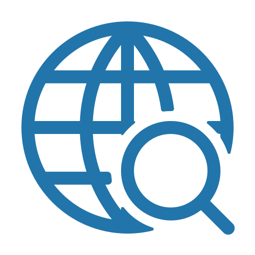Internet, line, web icon