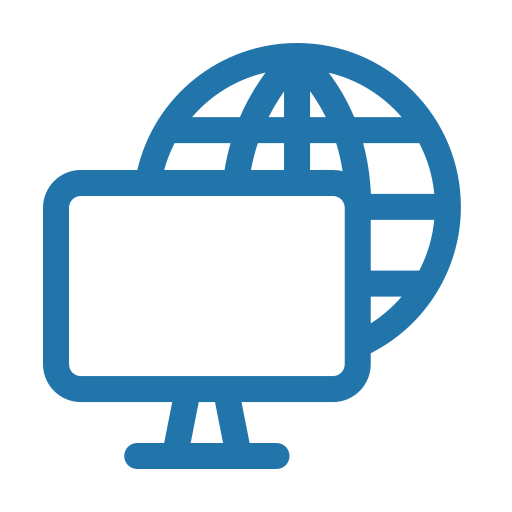 Internet, line, web icon