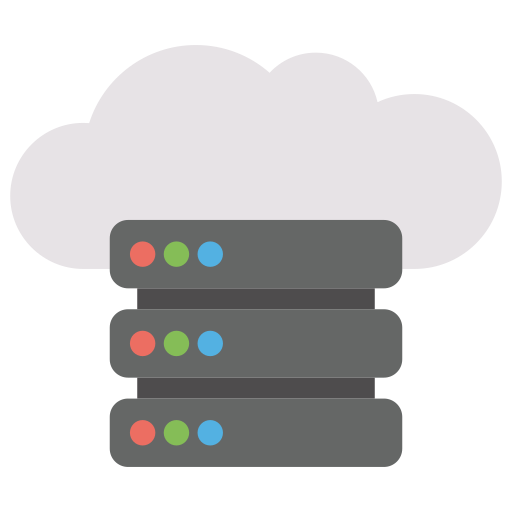 Cloud, hosting, server, web icon