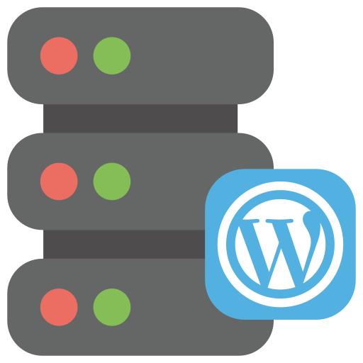 Hosting, server, web, wordpress, wp icon