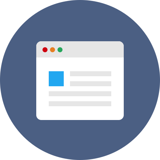Browser, internet, web, webpage, website, window icon