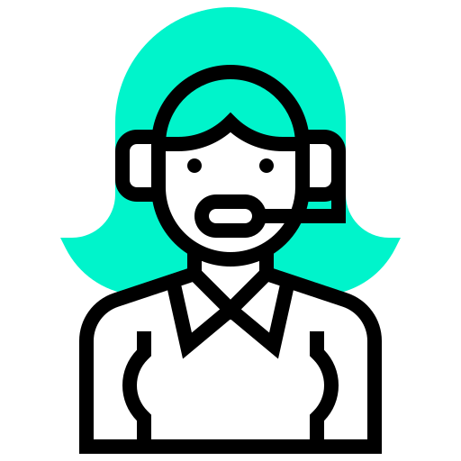 Avatar, customer, occupation, profession, support, woman icon