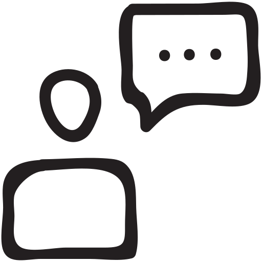 Bubble, chat, communication, network, support, talk, user icon