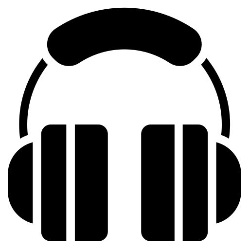 Earphone, headphone, headset, music, support icon
