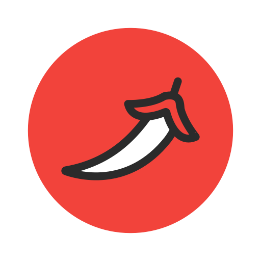 Chilli, food, fruit, healthy, paper, red, vegetable icon