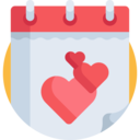 time,interface,time and date,heart,calendar,date,organization,schedule,administration,calendars,love and romance,wedding
