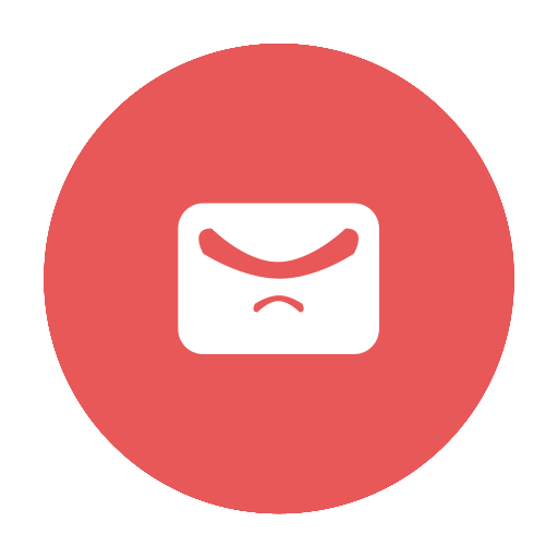 Hotmail, modern, mail, circular, email, red, gmail icon