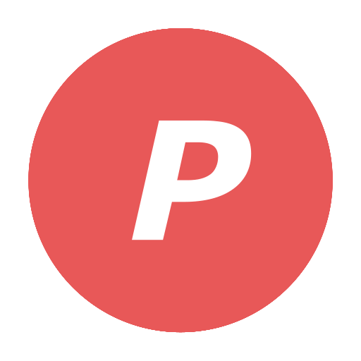 Paypal, pay, modern, online-pay, p, online, red icon