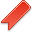 Bookmark, red icon