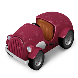 Red, car icon