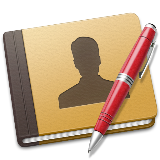 Address, book, red icon