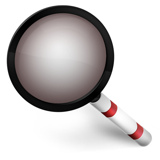 Red, search icon