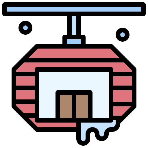Cable, car, electronics, skiing, transport icon