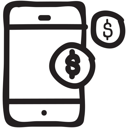 Banking, business, mobile, money, payment, phone, transaction icon
