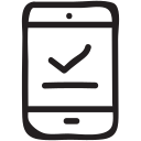 Check,Device,Mobile,Multimedia,Phone,Sync,Tick